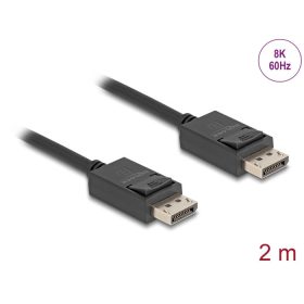 Delock DisplayPort kábel 8K 60 Hz 40 Gbps 2 m