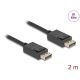 Delock DisplayPort kábel 8K 60 Hz 40 Gbps 2 m