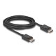 Delock DisplayPort kábel 16K 30 Hz / 8K 60 Hz 40 Gbps 3 m (80494)