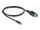 Delock PoweredUSB kábel apa 12 V - DC 5,5 x 2,5 mm apa 1 m (80495)