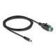 Delock PoweredUSB kábel apa 12 V - DC 5,5 x 2,5 mm apa 2 m (80496)