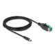 Delock PoweredUSB kábel apa 12 V - DC 5,5 x 2,5 mm apa 3 m (80497)