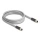 Delock M12 kábel L-kódolt 5 tűs apa - anya PUR húzóláncokhoz alkalmas 2 m szürke (80533)