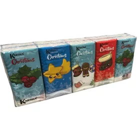 Kartika Papírzsebkendő 3 rétegű 10x9 db CHRISTMAS
