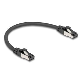   Delock RJ45 hálózati kábel Cat.8.1 S/FTP 0,25 m fekete (80566)