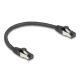 Delock RJ45 hálózati kábel Cat.8.1 S/FTP 0,25 m fekete (80566)