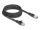 Delock M12 kábel X-kódolt 8 tűs apa - RJ45 apa Cat.5e S/FTP flexibilis 3 m fekete