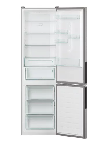Candy CCE4T620EX hűtőszekrényhűtőszekrény, alulfagyasztós (377 liter), inox