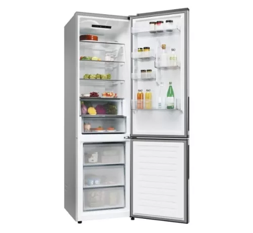 Candy ECN2CQTEX206 hűtőszekrény, alulfagyasztós, (409 liter), inox