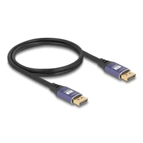 Delock DisplayPort kábel 8K 60 Hz 1 m lila fém (80600)