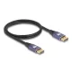 Delock DisplayPort kábel 8K 60 Hz 1 m lila fém (80600)