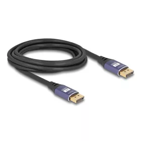 Delock DisplayPort kábel 8K 60 Hz 3 m lila fém (80602)