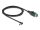 Delock PoweredUSB kábel apa 12 V - DC 5,5 x 2,5 mm apa ívelt 2 m (80610)