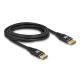 Delock DisplayPort kábel 8K 60 Hz 3 m fekete fém (80622)