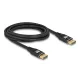 Delock DisplayPort kábel 8K 60 Hz 3 m fekete fém (80622)