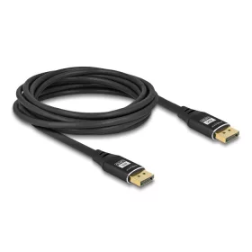 Delock DisplayPort kábel 8K 60 Hz 5 m fekete fém (80623)
