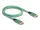 Delock DisplayPort kábel 16K 60 Hz 1 m zöld fém (80629)