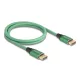 Delock DisplayPort kábel 16K 60 Hz 1 m zöld fém (80629)