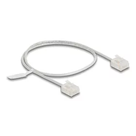   Delock RJ45 hálózati kábel Cat.6 UTP ultravékony 0,5 m szürke rövid csatlakoztatókkal (80757)