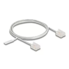   Delock RJ45 hálózati kábel Cat.6 UTP ultravékony 1 m szürke rövid csatlakoztatókkal (80758)
