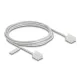 Delock RJ45 hálózati kábel Cat.6 UTP ultravékony 2 m szürke rövid csatlakoztatókkal (80759)