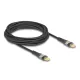 Delock Adat és gyors töltő kábel USB 2.0 USB Type-C  apa-aoa átlátszó PD 3.0 100 W 3 m (80765)