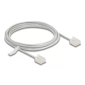   Delock RJ45 hálózati kábel Cat.6 UTP ultravékony 3 m szürke rövid csatlakoztatókkal (80770)