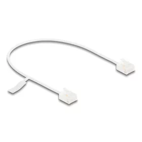   Delock RJ45 hálózati kábel Cat.6 UTP ultravékony 0,3 m fehér rövid csatlakoztatókkal (80772)