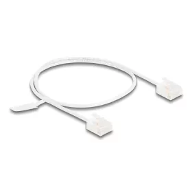   Delock RJ45 hálózati kábel Cat.6 UTP ultravékony 0,5 m fehér rövid csatlakoztatókkal (80773)