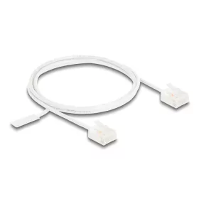   Delock RJ45 hálózati kábel Cat.6 UTP ultravékony 1 m fehér rövid csatlakoztatókkal (80774)