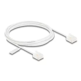   Delock RJ45 hálózati kábel Cat.6 UTP ultravékony 2 m fehér rövid csatlakoztatókkal (80775)