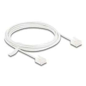   Delock RJ45 hálózati kábel Cat.6 UTP ultravékony 3 m fehér rövid csatlakoztatókkal (80776)