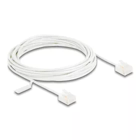  Delock RJ45 hálózati kábel Cat.6 UTP ultravékony 5 m fehér rövid csatlakoztatókkal (80777)