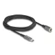 Delock Laptop töltőkábel USB Type-C  apa - mágneses 8 tűs konnektor 1,8 m (80780)
