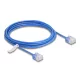 Delock RJ45 hálózati kábel Cat.6 UTP ultravékony 3 m kék rövid csatlakoztatókkal (80798)