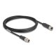 Delock Kábel M12 X kódolt 8 tűs apa - anya PVC 2 m (80861)