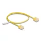 Delock RJ45 hálózati kábel Cat.6 UTP ultravékony 0,5 m sárga rövid csatlakoztatókkal (80898)