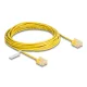 Delock RJ45 hálózati kábel Cat.6 UTP ultravékony 5 m sárga rövid csatlakoztatókkal (80914)