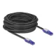 Delock RJ45 hálózati kábel Cat.6 UTP 180 -os hajlítással apák fekete színű 10 m (80931)