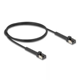   Delock RJ45 vékony hálózati kábel Cat.8.1 U/FTP hajlítható akár 40 Gbps fekete 1 m (80940)