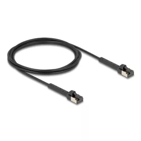   Delock RJ45 vékony hálózati kábel Cat.8.1 U/FTP hajlítható akár 40 Gbps fekete 2 m (80941)