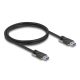 Delock USB 5 Gbps kábel A-típusú apa - A-típusú apa 19 mm-es csavar távolsággal 1 m, fekete