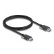 Delock USB 5 Gbps kábel A-típusú apa - A-típusú apa 22 mm-es csavar távolsággal 1 m, fekete