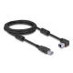 Delock USB 5 Gbps kábel A-típusú apa - B-típusú apa 90  felfelé néző csatlakozóapaval 2 m (81105)