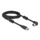Delock USB 5 Gbps kábel A-típusú apa - B-típusú apa 90  felfelé néző csatlakozóapaval 3 m (81106)