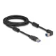 Delock USB 5 Gbps kábel A-típusú apa - B-típusú apa 90  felfelé néző csatlakozóapaval 3 m (81106)
