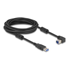   Delock USB 5 Gbps kábel A-típusú apa - B-típusú apa 90  felfelé néző csatlakozóapaval 5 m (81107)