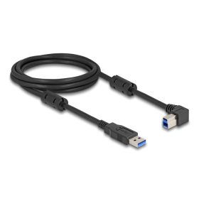   Delock USB 5 Gbps kábel A-típusú apa - B-típusú apa 90  jobbra hajlítva 2 m (81109)