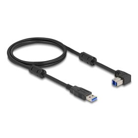  Delock USB 5 Gbps kábel A-típusú apa - B-típusú apa 90  lefelé néző csatlakozóapaval 1 m (81112)