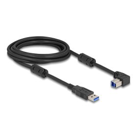   Delock USB 5 Gbps kábel A-típusú apa - B-típusú apa 90  lefelé néző csatlakozóapaval 3 m (81114)